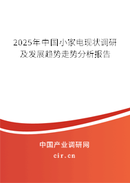 2025年中國小家電現(xiàn)狀調(diào)研及發(fā)展趨勢走勢分析報告