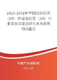 2025-2031年中國虛擬現(xiàn)實（VR）和增強現(xiàn)實（AR）行業(yè)發(fā)展深度調(diào)研與未來趨勢預(yù)測報告