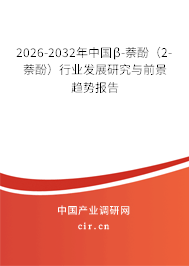2026-2032年中國(guó)β-萘酚（2-萘酚）行業(yè)發(fā)展研究與前景趨勢(shì)報(bào)告