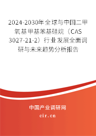 2024-2030年全球與中國二甲氧基甲基苯基硅烷(CAS 3027-21-2)行業(yè)發(fā)展全面調(diào)研與未來趨勢分析報(bào)告 2024-2030年全球與中國二甲氧基甲基苯基硅烷(CAS 3027-21-2)行業(yè)發(fā)展全面調(diào)研與未來趨勢分析報(bào)告