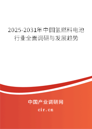 2025-2031年中國氫燃料電池行業(yè)全面調研與發(fā)展趨勢 2025-2031年中國氫燃料電池行業(yè)全面調研與發(fā)展趨勢