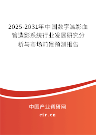 2025-2031年中國(guó)數(shù)字減影血管造影系統(tǒng)行業(yè)發(fā)展研究分析與市場(chǎng)前景預(yù)測(cè)報(bào)告