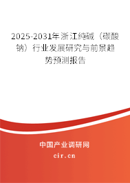 2025-2031年浙江純堿(碳酸鈉)行業(yè)發(fā)展研究與前景趨勢(shì)預(yù)測(cè)報(bào)告 2025-2031年浙江純堿(碳酸鈉)行業(yè)發(fā)展研究與前景趨勢(shì)預(yù)測(cè)報(bào)告