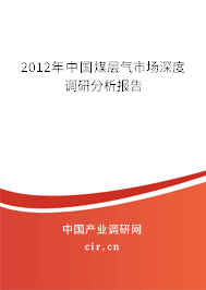 2012年中國煤層氣市場深度調(diào)研分析報告
