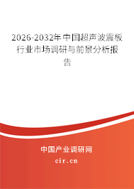 2025-2031年中國超聲波震板行業(yè)市場調(diào)研與前景分析報告