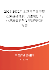 2026-2032年全球與中國甲基乙烯基硅橡膠（硅橡膠）行業(yè)發(fā)展調(diào)研與發(fā)展趨勢(shì)預(yù)測(cè)報(bào)告