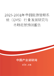2025-2031年中國能源管理系統(tǒng)（EMS）行業(yè)發(fā)展研究與市場前景預(yù)測報告