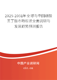 2025-2031年全球與中國硼酸三丁酯市場現(xiàn)狀全面調(diào)研與發(fā)展趨勢預(yù)測報(bào)告
