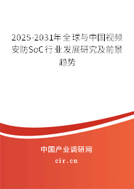2025-2031年全球與中國(guó)視頻安防SoC行業(yè)發(fā)展研究及前景趨勢(shì)