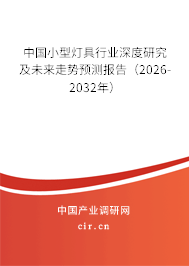 中國小型燈具行業(yè)深度研究及未來走勢預(yù)測報告（2026-2032年）
