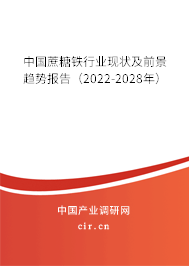 中國(guó)蔗糖鐵行業(yè)現(xiàn)狀及前景趨勢(shì)報(bào)告（2022-2028年）