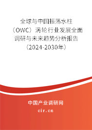 全球與中國振蕩水柱(OWC)渦輪行業(yè)發(fā)展全面調(diào)研與未來趨勢分析報告(2024-2030年) 全球與中國振蕩水柱(OWC)渦輪行業(yè)發(fā)展全面調(diào)研與未來趨勢分析報告(2024-2030年)