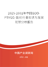 2025-2031年中國(guó)BDO-PTMEG-氨綸行業(yè)現(xiàn)狀與發(fā)展前景分析報(bào)告