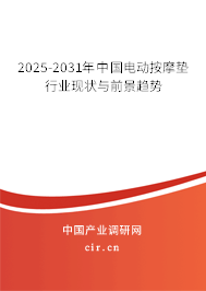 2025-2031年中國電動按摩墊行業(yè)現(xiàn)狀與前景趨勢