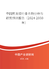 中國尼龍膜行業(yè)市場分析與趨勢預(yù)測報告（2024-2030年）