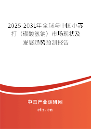 2025-2031年全球與中國小蘇打（碳酸氫鈉）市場現(xiàn)狀及發(fā)展趨勢預測報告