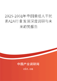 2025-2031年中國重組人干擾素Α2A行業(yè)發(fā)展深度調研與未來趨勢報告 2025-2031年中國重組人干擾素Α2A行業(yè)發(fā)展深度調研與未來趨勢報告