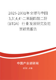 2025-2031年全球與中國3,3′,4,4′-二苯酮四酸二酐（BTDA）行業(yè)發(fā)展研究及前景趨勢(shì)報(bào)告