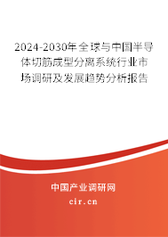 2024-2030年全球與中國(guó)半導(dǎo)體切筋成型分離系統(tǒng)行業(yè)市場(chǎng)調(diào)研及發(fā)展趨勢(shì)分析報(bào)告 2024-2030年全球與中國(guó)半導(dǎo)體切筋成型分離系統(tǒng)行業(yè)市場(chǎng)調(diào)研及發(fā)展趨勢(shì)分析報(bào)告
