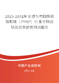 2025-2031年全球與中國焦磷酸哌嗪(PPAP)行業(yè)市場調(diào)研及前景趨勢預(yù)測報告 2025-2031年全球與中國焦磷酸哌嗪(PPAP)行業(yè)市場調(diào)研及前景趨勢預(yù)測報告