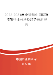 2025-2031年全球與中國(guó)切割噴嘴行業(yè)分析及趨勢(shì)預(yù)測(cè)報(bào)告