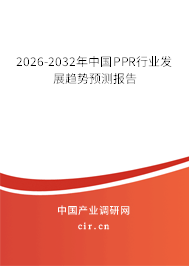 2025-2031年中國PPR行業(yè)發(fā)展趨勢預測報告