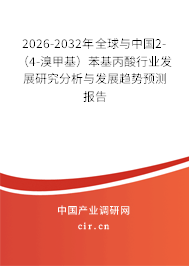 2026-2032年全球與中國2-（4-溴甲基）苯基丙酸行業(yè)發(fā)展研究分析與發(fā)展趨勢預(yù)測報告