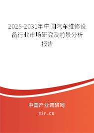 2025-2031年中國汽車維修設(shè)備行業(yè)市場(chǎng)研究及前景分析報(bào)告 2025-2031年中國汽車維修設(shè)備行業(yè)市場(chǎng)研究及前景分析報(bào)告