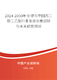 2024-2030年全球與中國丙二酸二乙酯行業(yè)發(fā)展全面調研與未來趨勢預測