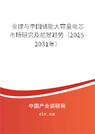 全球與中國儲能大容量電芯市場研究及前景趨勢（2025-2031年）