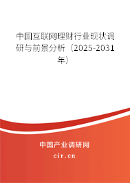 中國(guó)互聯(lián)網(wǎng)理財(cái)行業(yè)現(xiàn)狀調(diào)研與前景分析(2025-2031年) 中國(guó)互聯(lián)網(wǎng)理財(cái)行業(yè)現(xiàn)狀調(diào)研與前景分析(2025-2031年)