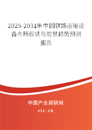 2025-2031年中國鐵路運(yùn)輸設(shè)備市場現(xiàn)狀與前景趨勢預(yù)測報告