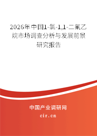 2026年中國1-氯-1,1-二氟乙烷市場調(diào)查分析與發(fā)展前景研究報告