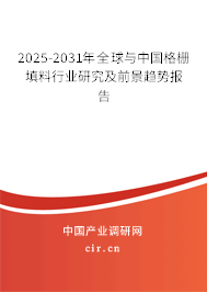 2025-2031年全球與中國格柵填料行業(yè)研究及前景趨勢報告 2025-2031年全球與中國格柵填料行業(yè)研究及前景趨勢報告