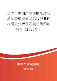 全球與中國聲電轉(zhuǎn)換場效應晶體管集成電路芯片行業(yè)現(xiàn)狀研究分析及發(fā)展趨勢預測報告（2026年）