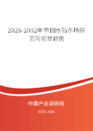 2026-2032年中國(guó)水鉆市場(chǎng)研究與前景趨勢(shì)