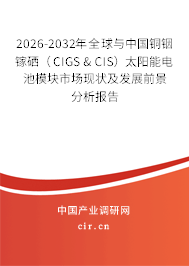 2026-2032年全球與中國銅銦鎵硒（CIGS & CIS）太陽能電池模塊市場(chǎng)現(xiàn)狀及發(fā)展前景分析報(bào)告