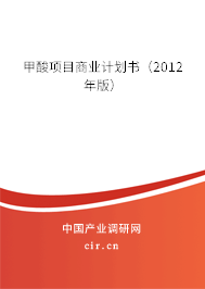 甲酸項(xiàng)目商業(yè)計(jì)劃書（2012年版）