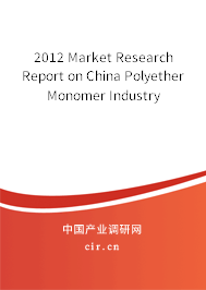 2012 Market Research Report on China Polyether Monomer Industry