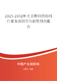 2025-2031年北京數(shù)碼照相機(jī)行業(yè)發(fā)展研究與趨勢(shì)預(yù)測(cè)報(bào)告