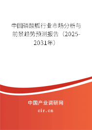 中國磷酸胍行業(yè)市場分析與前景趨勢預(yù)測報(bào)告（2025-2031年）