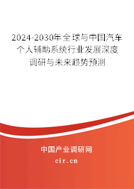 2024-2030年全球與中國汽車個人輔助系統(tǒng)行業(yè)發(fā)展深度調(diào)研與未來趨勢預(yù)測 2024-2030年全球與中國汽車個人輔助系統(tǒng)行業(yè)發(fā)展深度調(diào)研與未來趨勢預(yù)測