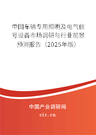 中國車輛專用照明及電氣信號設(shè)備市場調(diào)研與行業(yè)前景預(yù)測報告（2024年版）