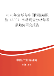 2026年全球與中國醇醚羧酸鹽(AEC)市場調(diào)查分析與發(fā)展趨勢研究報告 2026年全球與中國醇醚羧酸鹽(AEC)市場調(diào)查分析與發(fā)展趨勢研究報告