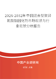 2026-2032年中國混合型聚異氰酸酯固化劑市場(chǎng)現(xiàn)狀與行業(yè)前景分析報(bào)告