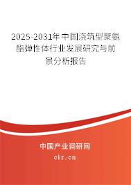 2025-2031年中國澆筑型聚氨酯彈性體行業(yè)發(fā)展研究與前景分析報告