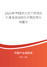 2025年中國熱力生產(chǎn)和供應(yīng)行業(yè)發(fā)展調(diào)研與市場前景分析報告 2025年中國熱力生產(chǎn)和供應(yīng)行業(yè)發(fā)展調(diào)研與市場前景分析報告