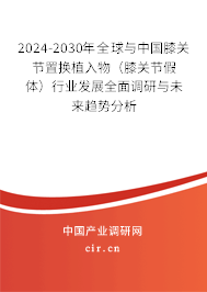 2024-2030年全球與中國膝關節(jié)置換植入物（膝關節(jié)假體）行業(yè)發(fā)展全面調研與未來趨勢分析