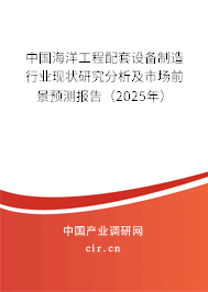中國海洋工程配套設(shè)備制造行業(yè)現(xiàn)狀研究分析及市場前景預(yù)測報告(2025年) 中國海洋工程配套設(shè)備制造行業(yè)現(xiàn)狀研究分析及市場前景預(yù)測報告(2025年)