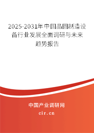 2025-2031年中國晶圓制造設(shè)備行業(yè)發(fā)展全面調(diào)研與未來趨勢報(bào)告